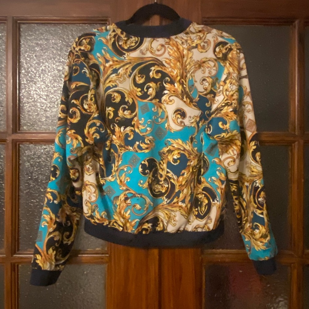 Vintage & Funky Pattern Wind Jacket - image 3